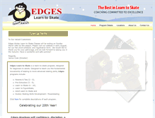 Tablet Screenshot of edgeslearntoskate.com